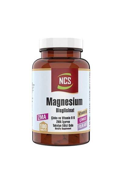 NCS Zma Magnesium Bisglycinate Zinc Folic Acid Vitamin B 6 180 Tablets