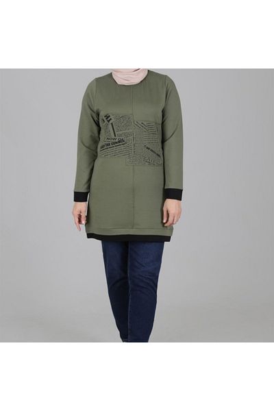 N.Y.YILDIZ Star Viscose Combed Cotton Seasonal Large Size Tunic