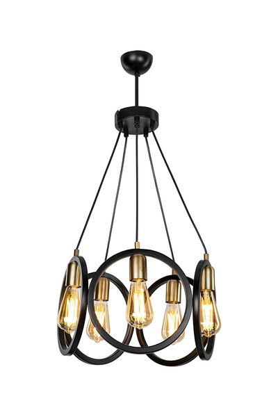 Tuğbasan Modelight Kayra 5-Piece Chandelier Round