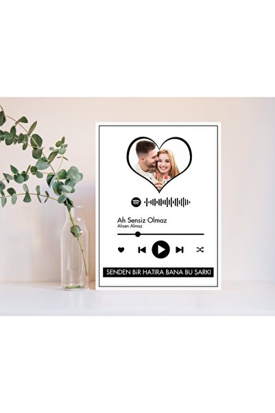 Bk Gift Kişiye Özel Fotoğraflı Spotify Kodlu Senden Bir Hatıra Bana Bu Şarkı ...