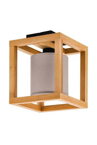 Eglo 390105   Indoor " Granados " Black, Brown Color Steel, Wooden Ceiling Lamp Ip20 E27 Max: 1X