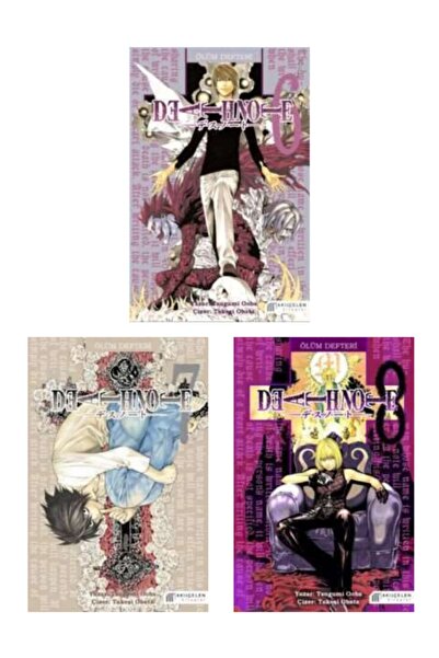 AKILÇELEN YAYINEVİ Ölüm Defteri 6-7-8 Manga Seti (DEATH NOTE 6-7-8)