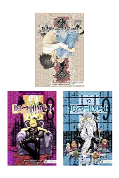 AKILÇELEN YAYINEVİ Ölüm Defteri 7-8-9 Manga Seti (DEATH NOTE 7-8-9)