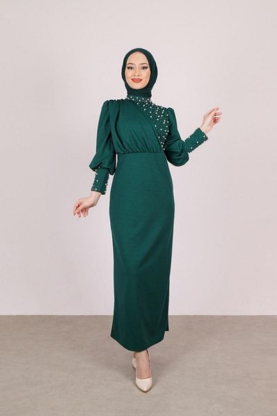 VOLT CLOTHİNG فستان مناسبات خاصة مزين باللؤلؤ