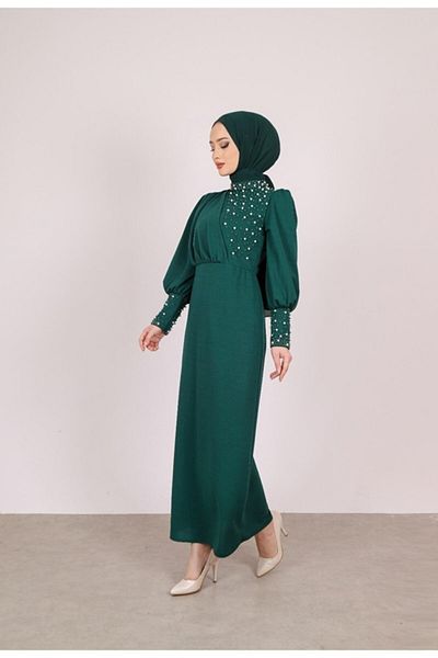 VOLT CLOTHİNG فستان مناسبات خاصة مزين باللؤلؤ