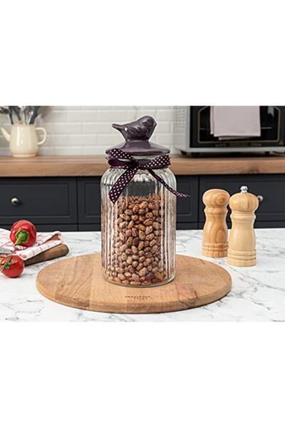 Madame Coco Brand: Bird Jar Cylinder - Plum / 1300 ml Category: Jar