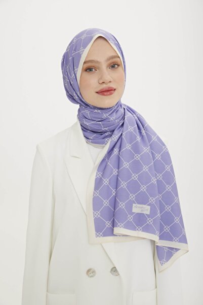 Armine Sport Modal Şal Düz Geometrik Lila
