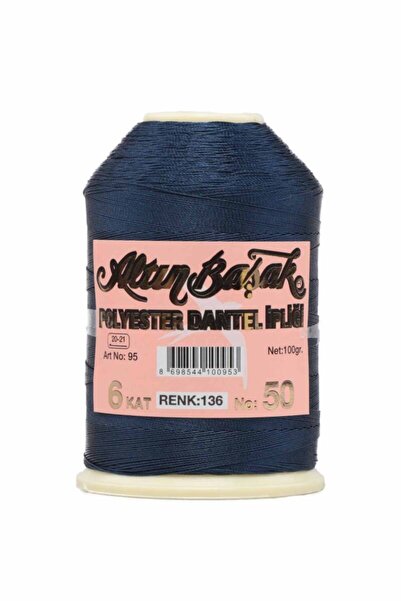 Altınbaşak Polyester 100 Gr Lace Rope 6 Layers 50 No Color: 136