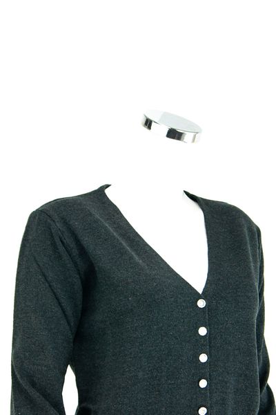 Oppland Women's Winter Long Sleeve Buttoned Front Regular Cut Lycra V-Neck Woven Cardigan