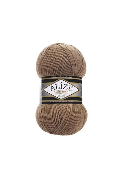 Alize Superlana Classic Hand Knitting Rope (Pack of 5) - 466-Camel Feather