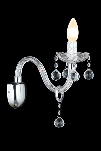 İstanbul Avize Almira Single Transparent Sconce