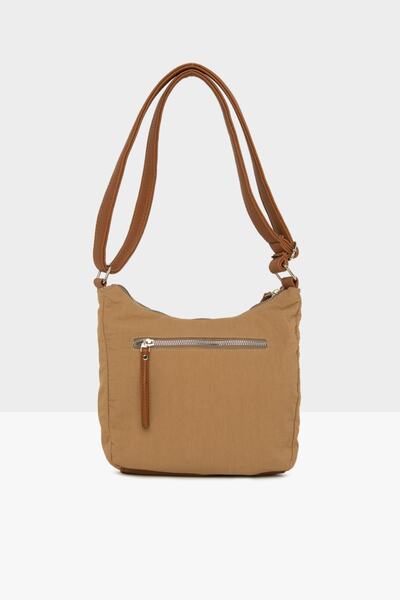 Bagmori Γυναικεία Camel Δερμάτινη Mini Casual Τσάντα M000006767