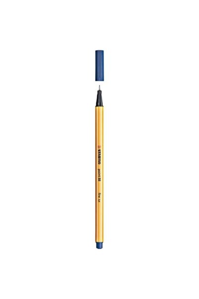 Stabilo Felt Tip Thin Pen 88 Point 0.4mm Blue 88/41 Box of 10
