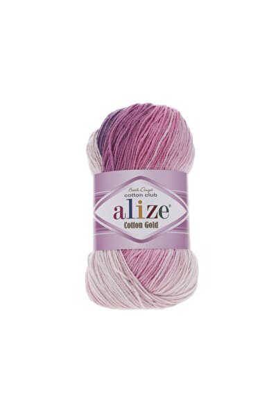 Alize Cotton Gold Batik 3302 Fir moale pentru tricotat manual, fără bumbac - ...