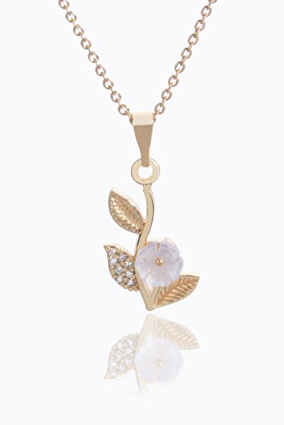 Sortie Aksesuar Italyan Tasarım Zirkon Taşlı Yaprak Figürlü Manolya Çiçek Kol...