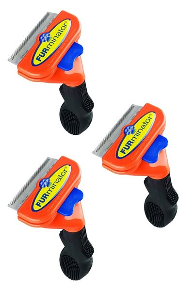 Buffer ® 3 Pieces Medium Steel Combed Long Hair Dog Grooming Brush