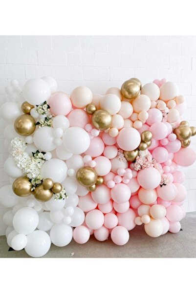 Parti dolabı 25 Pieces Pink Macaron Balloon Soft Pastel Birthday Balloon