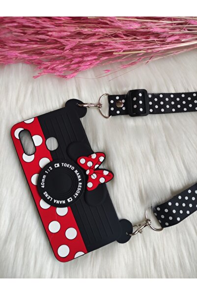 Mickey Mouse Samsung A20-A30 Compatible Silicone Case with Strap