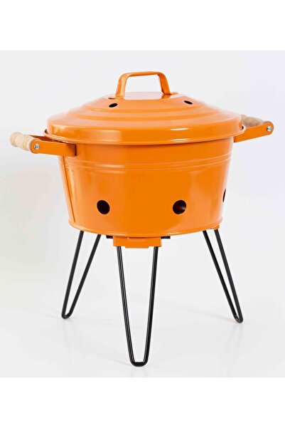 The Company Galvaniz Yuvarlak Mangal -turuncu