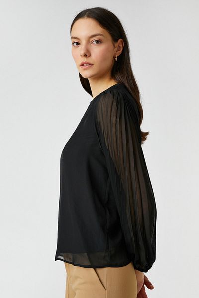 Koton Women's Black Blouse 2YAK62007OW