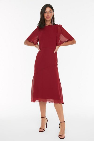Trendyol Collection Kleid - Bordeaux - A-Linie