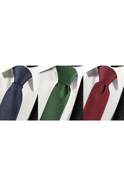 BLC Basic Line Co. Navy Blue Green Claret Red 3 Pack Dobby Tie Handkerchief Set
