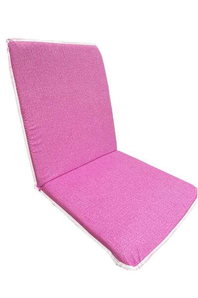Vip Home Concept Chair Cushion with Back, Elastic, Zipper, Sponge - 2 Pieces (pink marl) washable