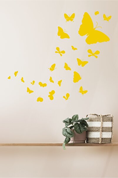 TRC TRAFİK Flying Butterfly Swarm Decorative Sticker