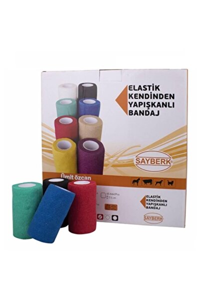 sayberk Elastik Bandaj Yapışkanlı Siyah Renkli 30 Adet