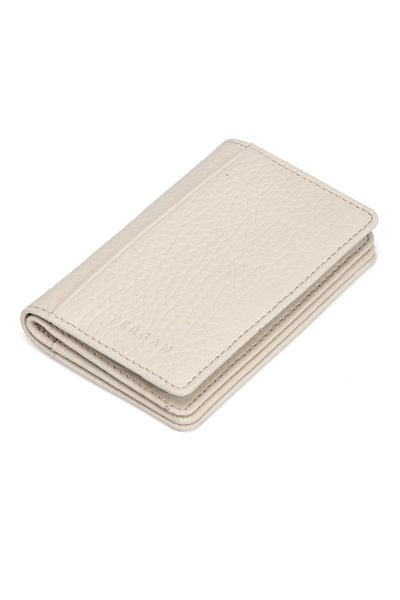 Tergan Μπεζ Δερμάτινη θήκη κάρτας Unisex 01601b19