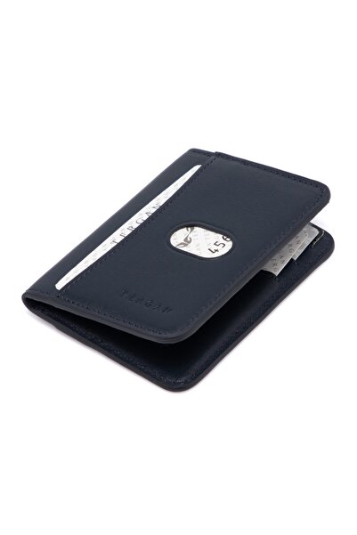 Tergan Lacivert Deri Unisex Kartlık 01640ı91