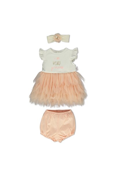 Bebetto Tutu Dress 3-Piece Baby Girl Set (puffy Suit) (k3352)