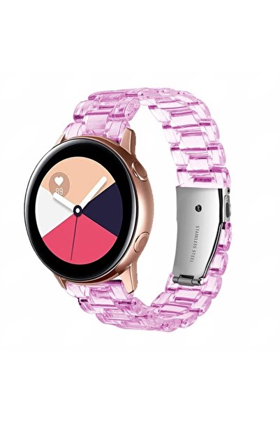 UnDePlus Huawei Watch Gt2 Gt3 42mm Kordon 20mm Şeffaf Baklalı Kordon