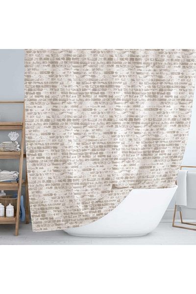 Tropik Jackline Κουρτίνα Μπάνιου Διπλό Φύλλο 2x110x200cm