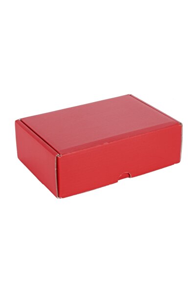 Brandtobag 17x13x7.5 Lüks Dayanıklı E-ticaret Mat Selefonlu Kargo Kutusu - 0.552 Desi Kırmızı (25 Adet)