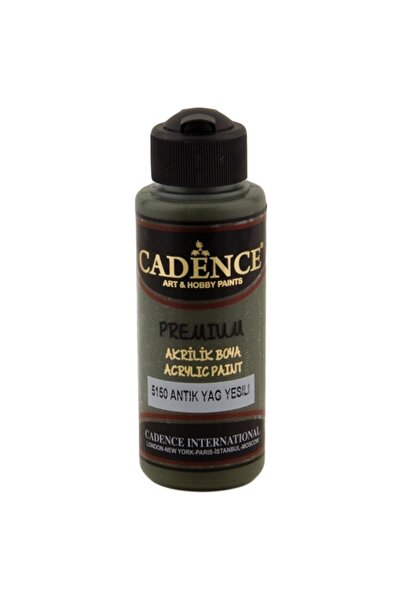 Tual Hobi Sanat Cadence Premium Akrilik Boya 5150 Antik Yağ Yeşili 120ml