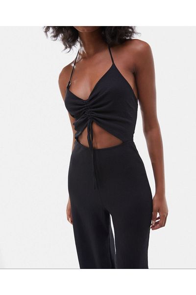 MISSY WINGS Black Low-Cut Women's Jumpsuit