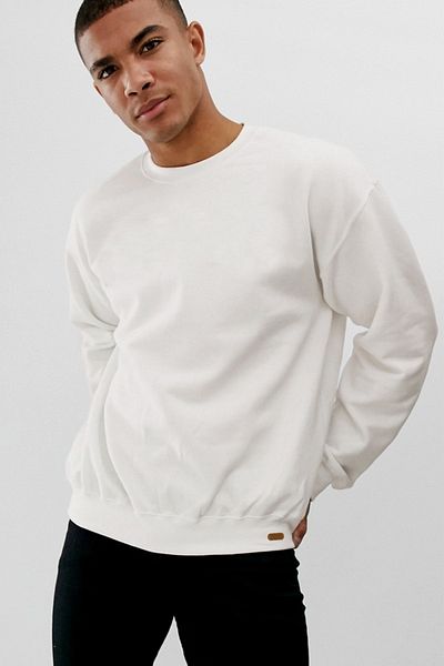 Pasage Trend Nice Oversize Καλύτερα αργά από ποτέ Λευκό φούτερ