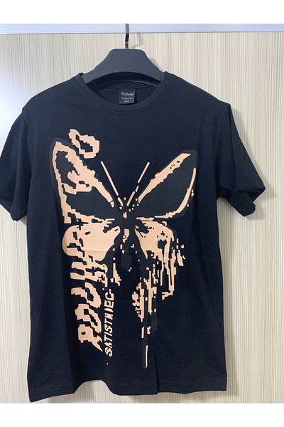 Köstebek Μπλουζάκι Harajuku Butterfly Black Unisex
