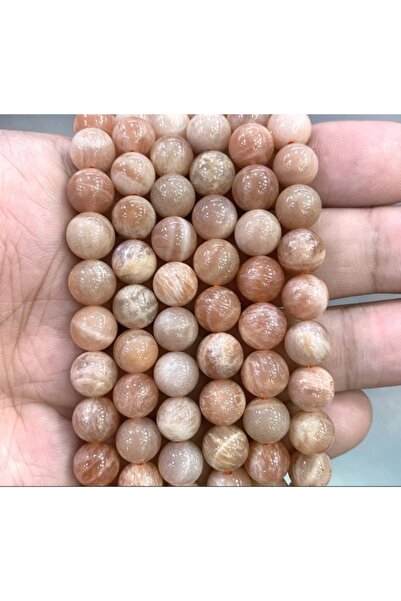 platin hediyelik 1 șir de piatră solară naturală, piatră naturală, 8 mm