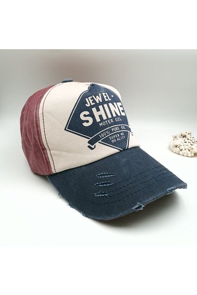 Allen Accessories Unisex Allen Accessories - Jewel Baseball Distressed Denim Hat