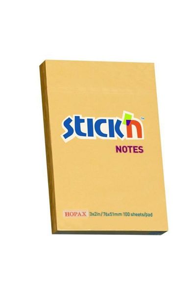 Gıpta Hopax Stickn 76x51mm Adhesive Note Paper Pastel Melon 100 Sheets (1 Pack 12 Pieces)