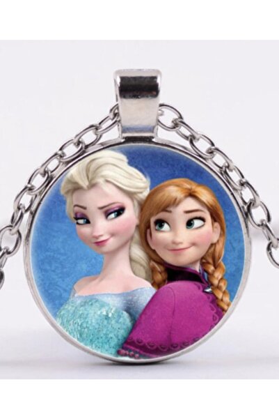 Frozen Elsa Anna Kolye Disney Elsa Karlar Ülkesi Kolyesi Zincir Dahildir