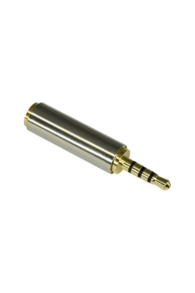 aogo 2.5 Mm To 3.5 Mm Çevirici Adaptör 2.5mm Erkek 3.5mm Dişi 4 Boğumlu Stereo Kulaklık Jakı Dönüştürücü