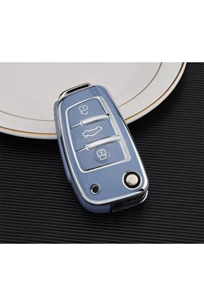AYZ GARAGE Audi Switchblade Tpu Material Blue Key Case