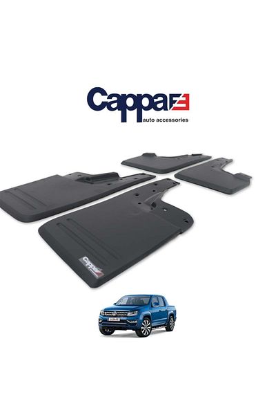 Cappafe Volkswagen Amarok Original Mudguard Dust Cover Set (Abs) Matte Black 4 Pieces 2010 and After