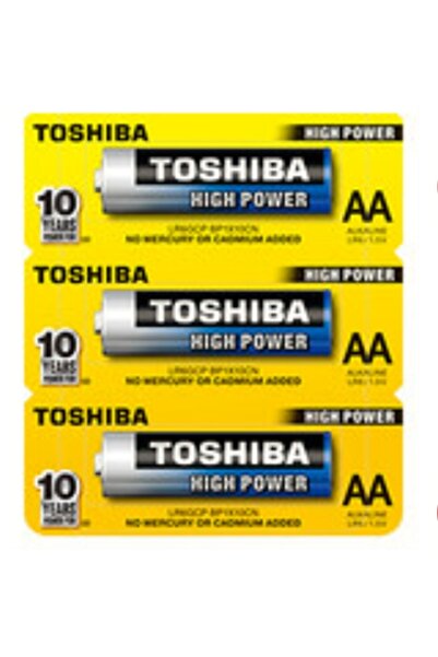 Toshiba 3 Adet Lr6 Alkaline Aa Kalem Pil (uzaktan Kumanda-radyo-el Feneri Pili