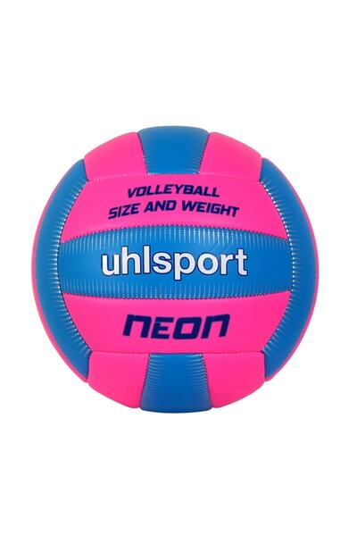 UHLSPORT كرة طائرة باللون الوردي والأزرق النيون