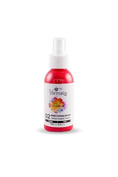 Viktoria Pembe Sprey Kumaş Boyası 100 ml