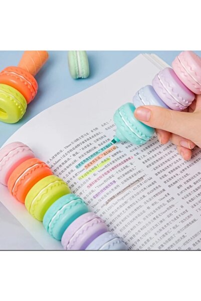 Genel Markalar 6'lı Makaron Fosforlu Işaretleme Kalemi-macaron Highlighter